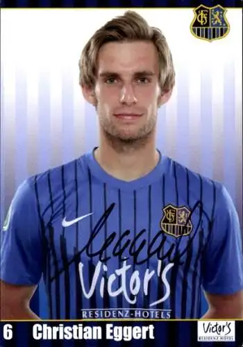 Autogrammkarte Fußballer Christian Eggert, 1. FC Saarbrücken, Autogramm