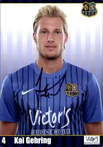 Autogrammkarte Fußballer Kai Gehring, 1. FC Saarbrücken, Autogramm