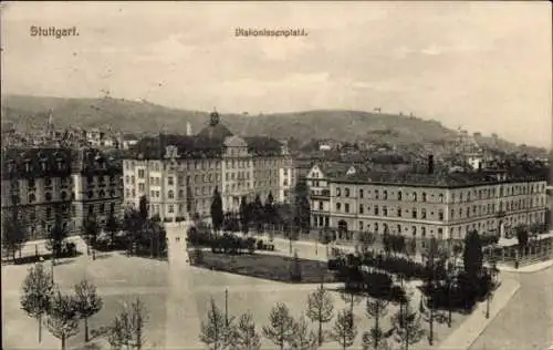 Ak Stuttgart am Neckar, Diakonissenplatz