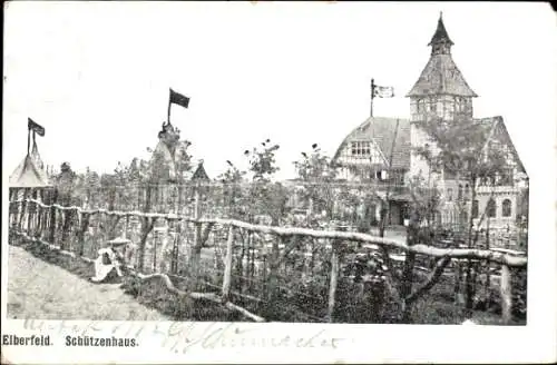 Ak Elberfeld Wuppertal, Schützenhaus, Inh. Carl von Poppe