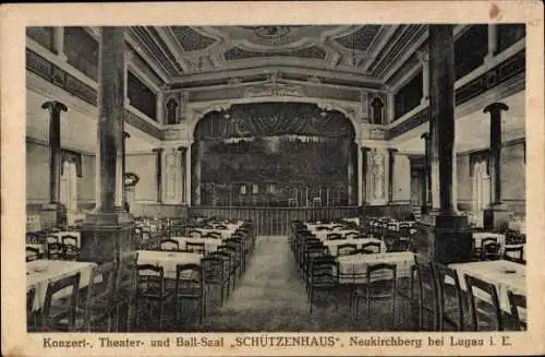 Ak Neukirchberg Lugau im Erzgebirge, Schützenhaus, Konzert-, Theater- und Ball-Saal