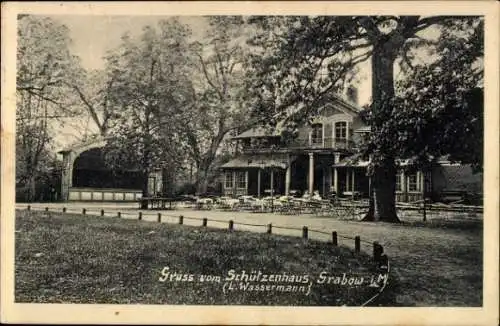 Ak Grabow in Mecklenburg, Schützenhaus, L. Wassermann