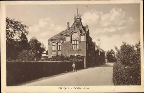 Ak Geldern am Niederrhein, Schützenhaus