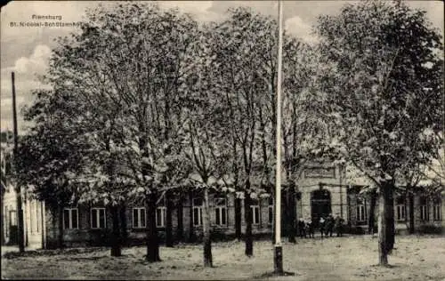 Ak Flensburg, St. Nicolai Schützenhof
