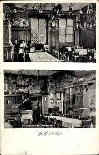 Ak Cheb Eger Region Karlsbad, Schützenhaus, Zunftstube