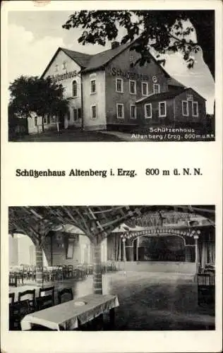 Ak Altenberg im Erzgebirge, Schützenhaus, Innenansicht, Inh. Georg Klemm