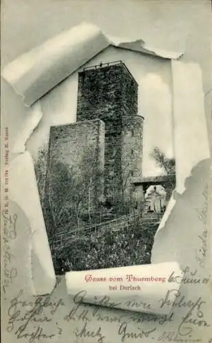 Passepartout Ak Durlach Karlsruhe in Baden, Thurmberg