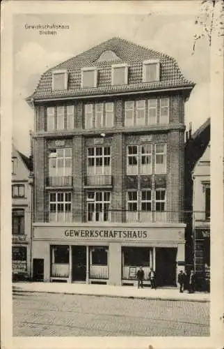 Ak Hansestadt Bremen, Gewerkschaftshaus
