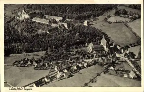 Ak Scheinfeld Mittelfranken, Fliegeraufnahme