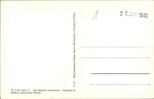 Ak Scheinfeld Mittelfranken, Fliegeraufnahme