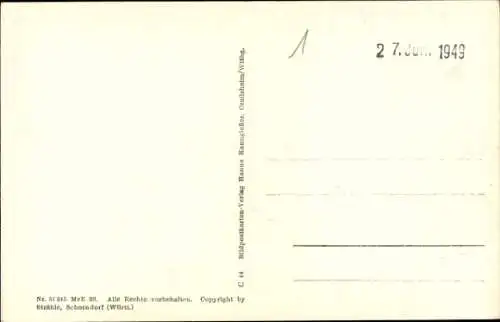 Ak Scheinfeld Mittelfranken, Fliegeraufnahme