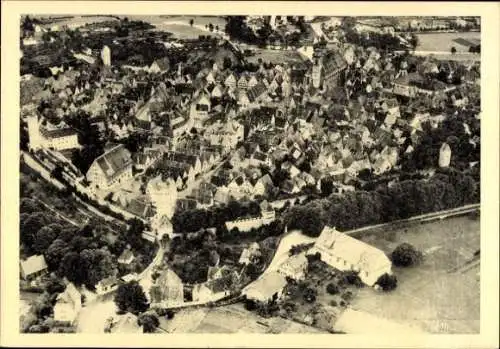 Ak Crailsheim in Württemberg, Luftbildaufnahme von   Architektur, Stadtansicht