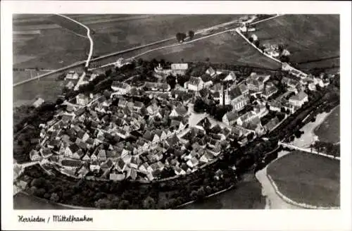 Ak Herrieden in Mittelfranken, Luftaufnahme