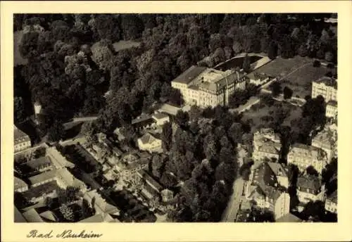 Ak Bad Nauheim in Hessen, Luftaufnahme von  Konitzkystift, Bäume, Gebäude