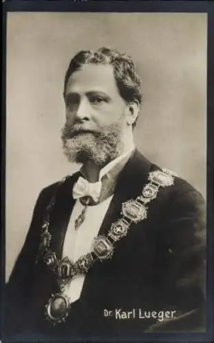 Ak Dr Karl Lueger, Bürgermeister von Wien, Portrait