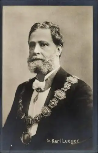 Ak Dr Karl Lueger, Bürgermeister von Wien, Portrait