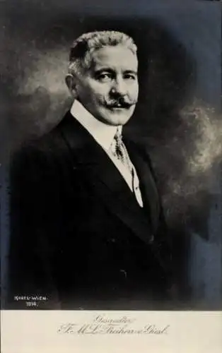 Ak Offizier Arthur Giesl Freiherr von Gieslingen, Portrait