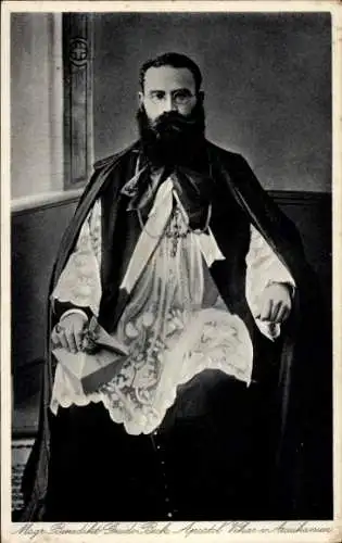Ak Missionar Guido Benedikt Beck, Portrait