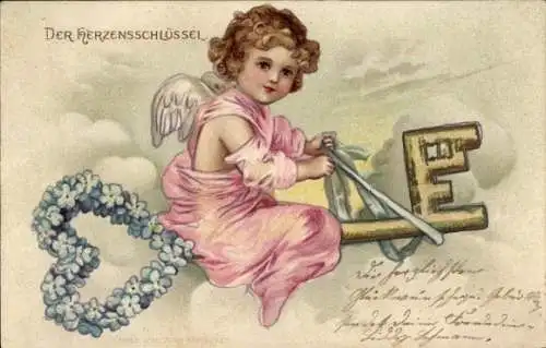 Ak Amor, Herzensschlüssel, Vergissmeinnicht