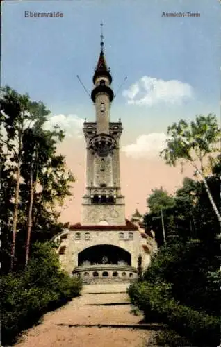 Ak Eberswalde im Kreis Barnim, Aussicht-Turm
