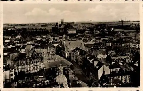 Ak Zwickau in Sachsen, Fliegeraufnahme
