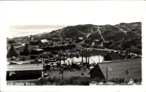 Ak Hvide Sande Ringkøbing Ringköbing Skjern Dänemark, Teilansicht