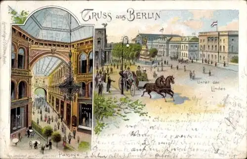 Litho Berlin Mitte, Unter den Linden, Passage