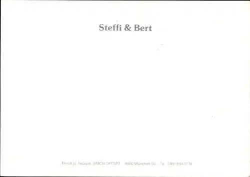 Foto Musikgruppe Steffi und Bert, Autogramm