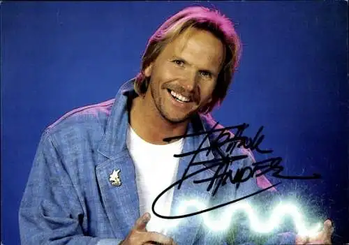 Foto Sänger Frank Zander, Autogramm