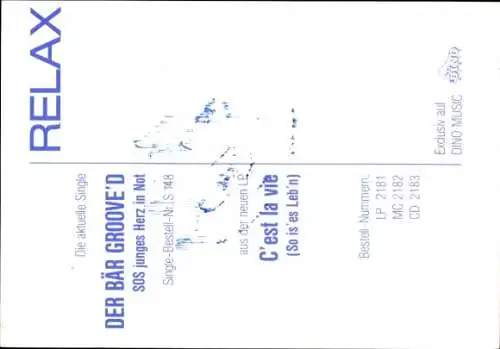 Foto Band Relax, Autogramme