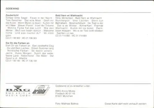 Foto Band Godewind, Autogramme