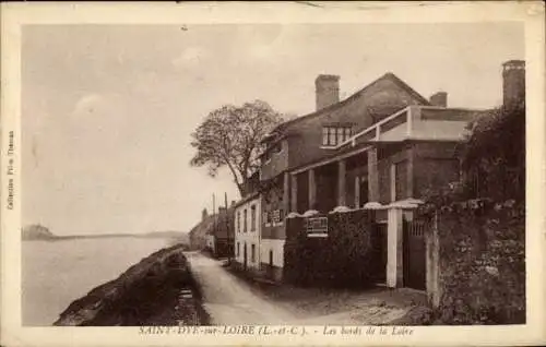 Ak Saint Dyé sur Loire Loir et Cher, Les bords de la Loire
