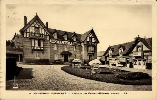 Ak Quiberville Seine-Maritime, L'Hotel du Casino