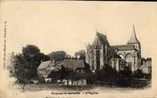 Ak Arques la Bataille Seine Maritime, Kirche