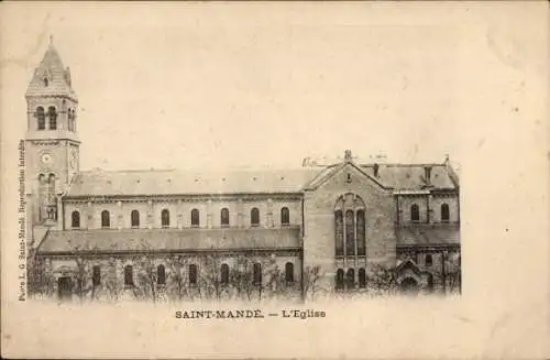 Ak Saint Mandé Val de Marne, Kirche