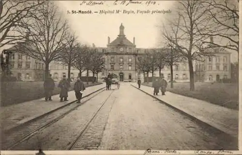 Ak Saint Mandé Val de Marne, Hopital Begin, Facade Principale