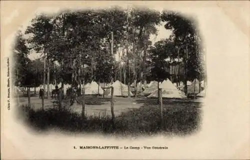 Ak Maisons Laffitte Yvelines, Camp, Zelte