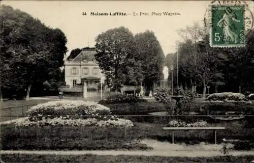 Ak Maisons Laffitte Yvelines, Park, Place Wagram