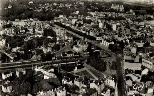 Ak Maisons Laffitte Yvelines, Fliegeraufnahme