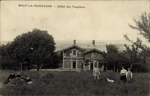 Ak Rilly la Montagne Marne, Châlet des Vauzillons