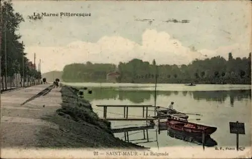 CPA Saint-Maur Val de Marne, Baignade