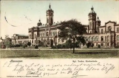Ak Hannover in Niedersachsen, Königliche Technische Hochschule, historische Architektur, Postk...