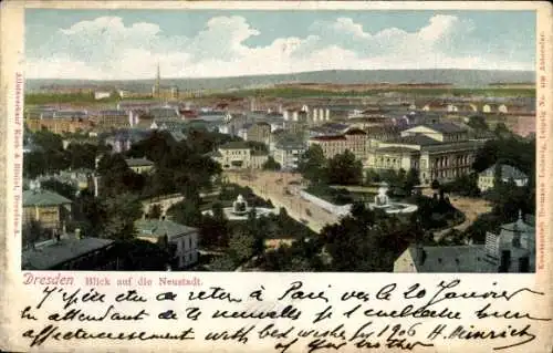 Ak Dresden Neustadt, Gesamtansicht