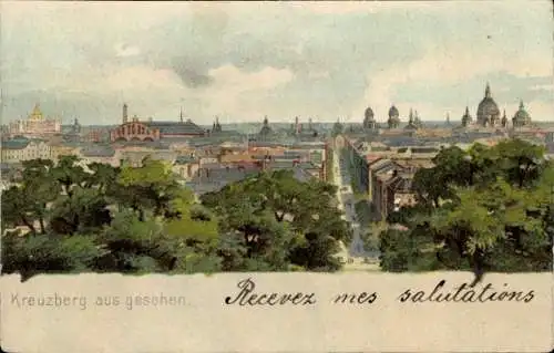 Ak Berlin Kreuzberg, Gesamtansicht
