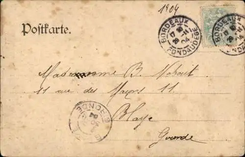 Ak Hansestadt Lübeck, Hafenansicht, 1904, Schiffe, Hafen, Gebäude