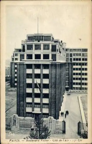 Ak Paris XV, Hochhaus am Boulevard Victor, Cité de l'Air, 17e Cie