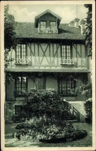 Ak Charenton le Pont Val de Marne, Haus mit Fachwerk, Garten