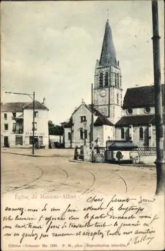 Ak Maisons Alfort Val de Marne, Kirche
