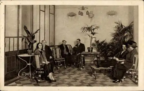 CPA Paris, Hopital Leopold Bellan, 7 Rue de Texel, Jardin d'hiver