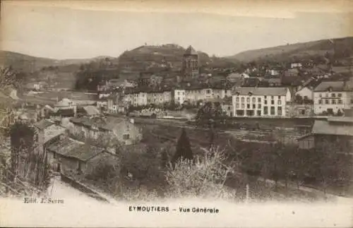 CPA Eymoutiers Haute Vienne, vue générale